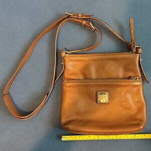 Dooney & Bourke Florentine Leather Small Crossbody in Natural Brown